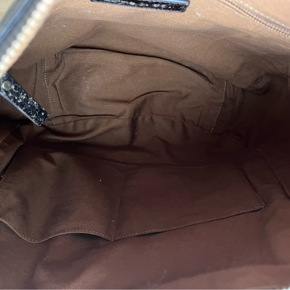 Frye Melissa Hobo Distressed Leather Studded Brown Shoulder Bag - Picture 8 of 9